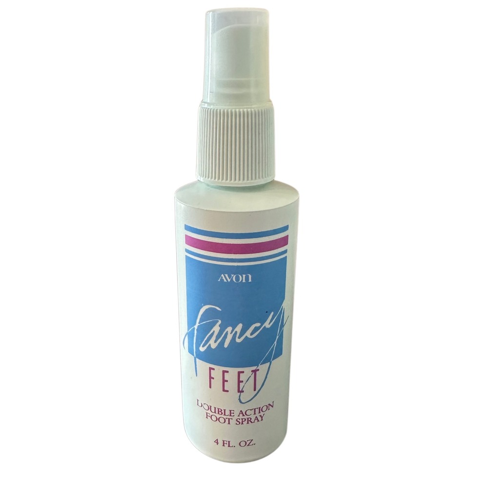 Vintage New 1992 Avon Fancy Feet Double Action Foot Spray 4 fl oz Cooling Spray